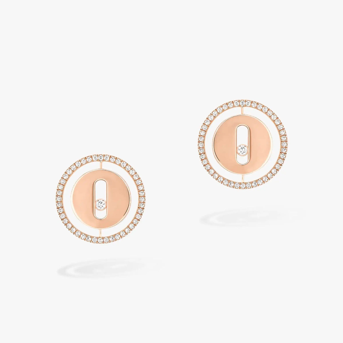 MESSIKA PUCES LUCKY MOVE DIAMOND EARRINGS